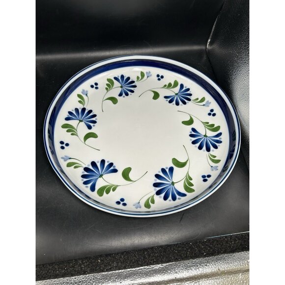 Vtg Dansk SAGE SONG 13" Platter 1.75” Round Blue Green Floral Danish Stoneware - Picture 8 of 8